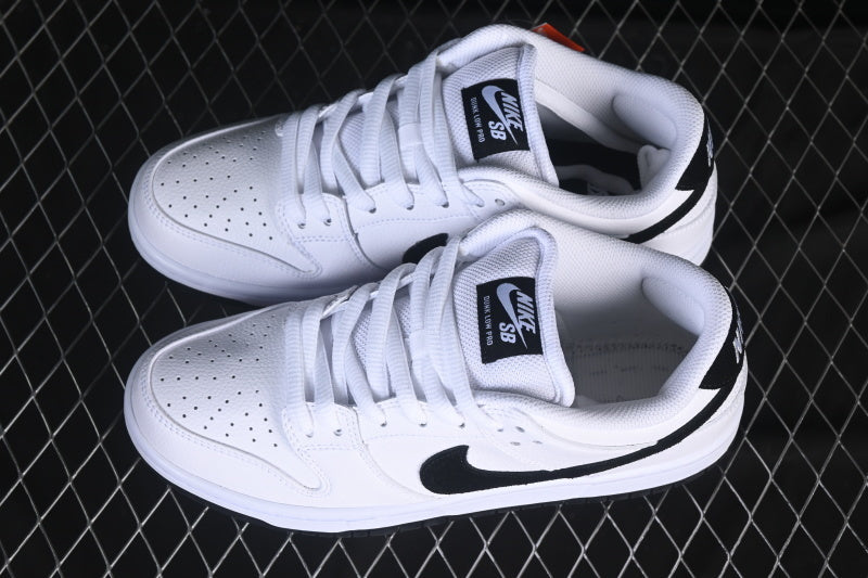 Nike SB Dunk Low "All White & Black"