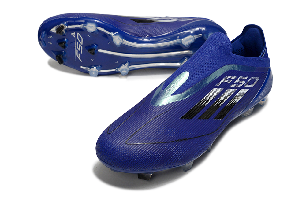ADIDAS  F50 Elite Laceless FG "Bleu Noir"