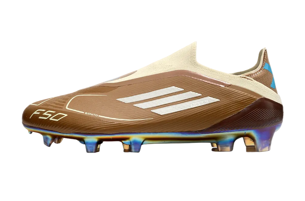 ADIDAS x Bad Bunny x Lionel Messi  F50 Elite Laceless FG "Cardboard Cream White"