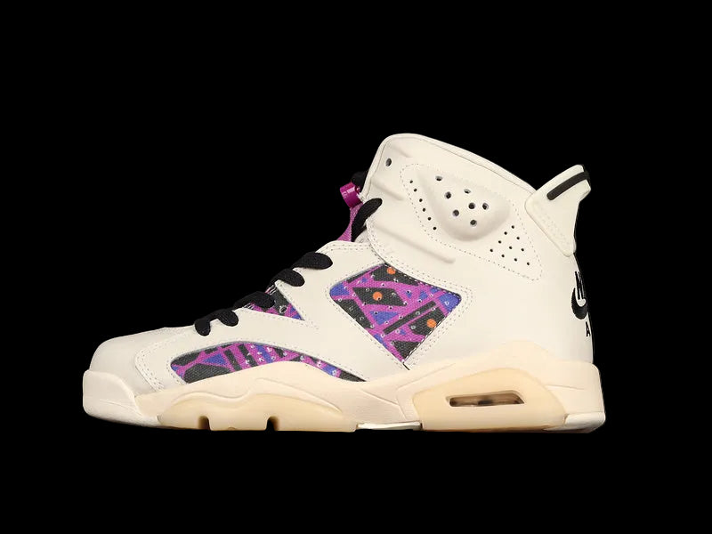 Air Jordan 6 Retro  "Quai 54 Sail Black Purple"