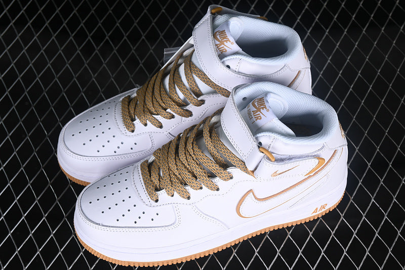 Nike Air Force 1 Mid "White/Sand"
