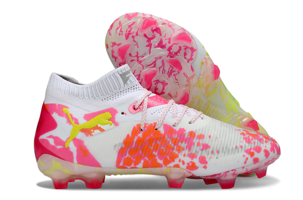 Puma Future 8 Ultimate FG "White/Pink/Glow Yellow"
