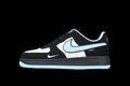 Nike Air Force 1  "Black/White/Tourquise"