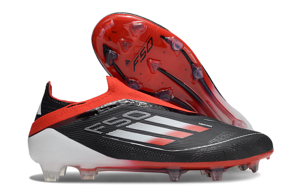 ADIDAS  F50 Elite Laceless FG "White and Red Firm"