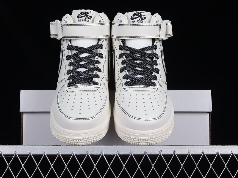 Nike Air Force 1 Mid Reflective "Triple Sail/Black"