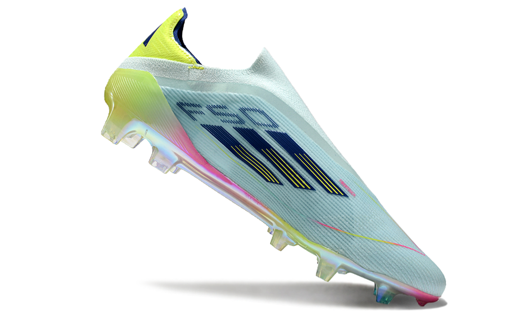 ADIDAS  F50 Elite Laceless FG "Stellar Icon Semilucid Blue"