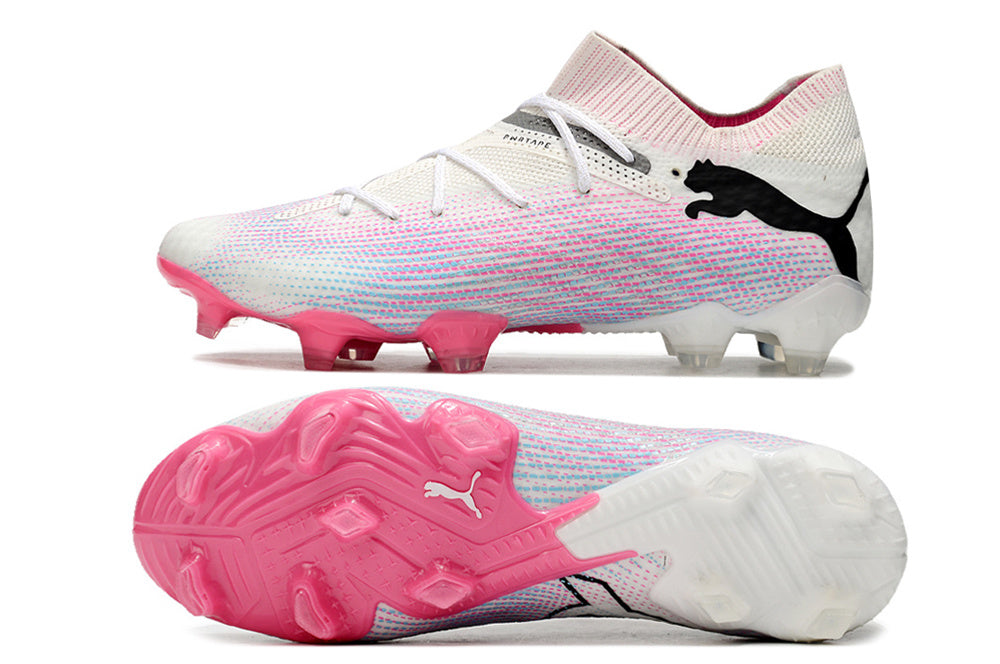 PUMA Future 7 Ultimate FG/AG "White Black Poison Pink"
