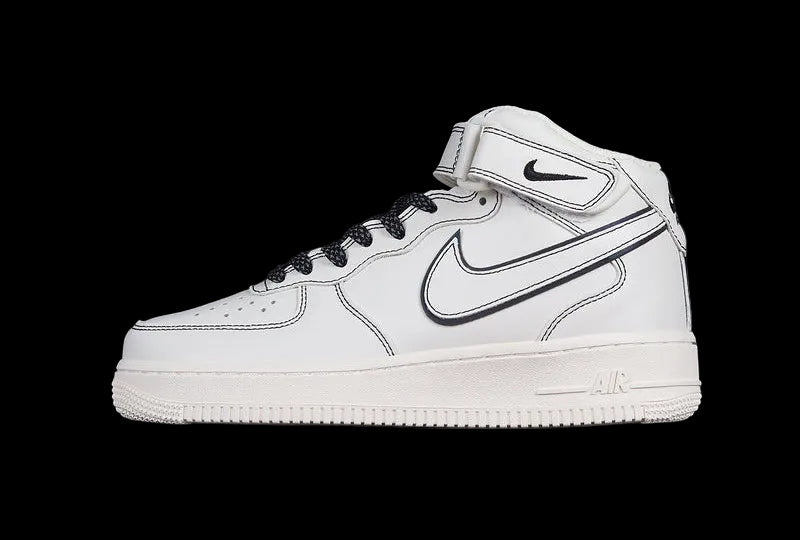 Nike Air Force 1 Mid Reflective "Triple Sail/Black"