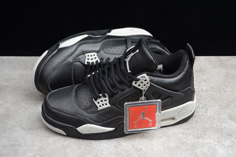 Air Jordan 4 Retro  LS "Black Oreo"