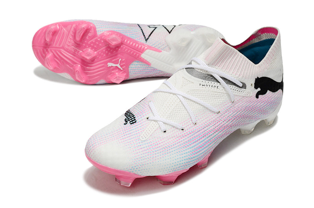 PUMA Future 7 Ultimate FG/AG "White Black Poison Pink"