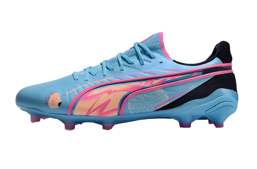 PUMA King Ultimate FG/AG "Luminous Blue/Poison Pink"