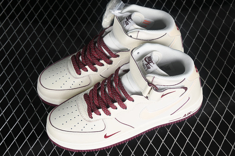 Nike Air Force 1 Mid "Sail/Crimson"