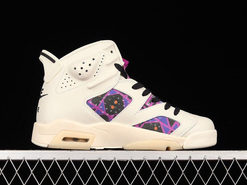 Air Jordan 6 Retro  "Quai 54 Sail Black Purple"