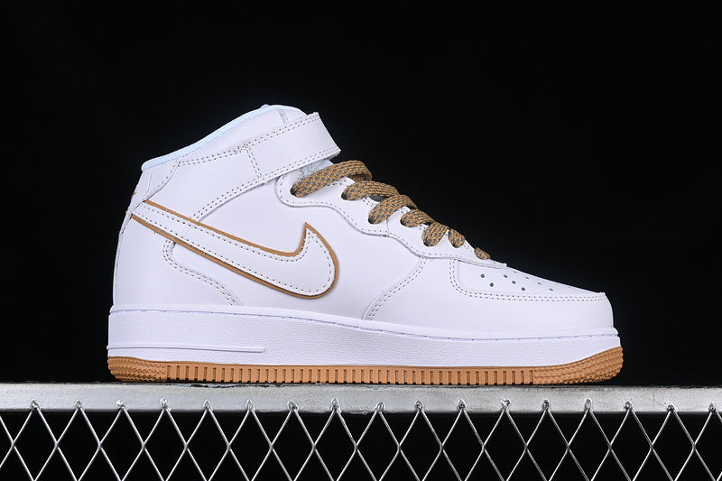 Nike Air Force 1 Mid "White/Sand"